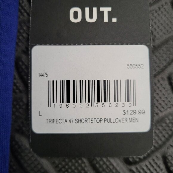 '47 New York Mets Trifecta 47 Shortstop Pullover Men Hoodie L Blue/Orange NWT - Picture 9 of 10